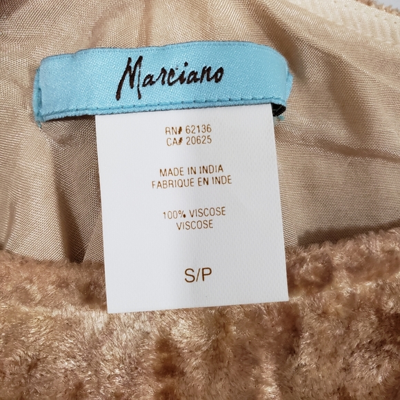 MARCIANO brown velvet A-line ombre long full skirt - Picture 5 of 7